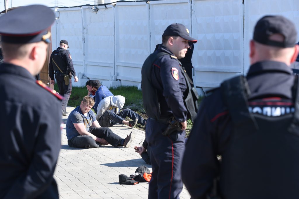 В Москве арестованы пятеро участников конфликта на Хованском кладбище